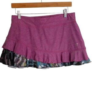 Sofibella Purple Ruffle Tennis Skort Medium